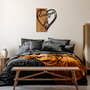 Wallity Escultura de pared i Love You en Nogal y Negro